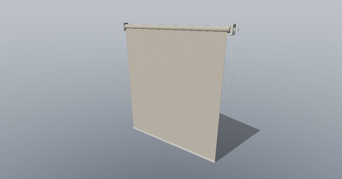 Roller blind down - Original Interior Furnishing