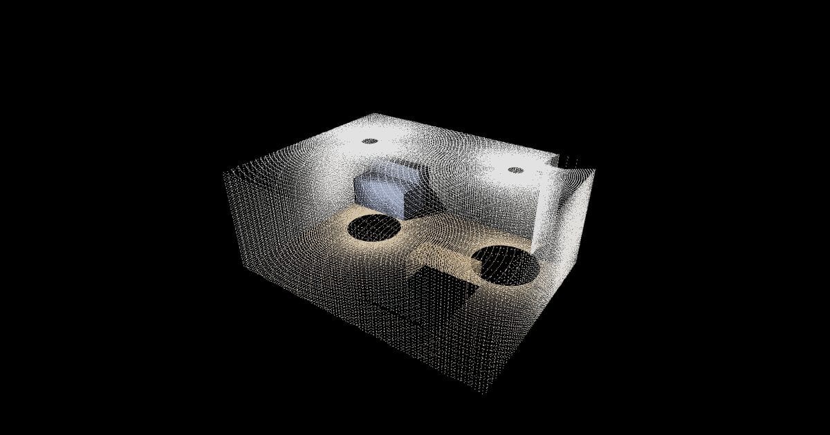 Room scan, two stations