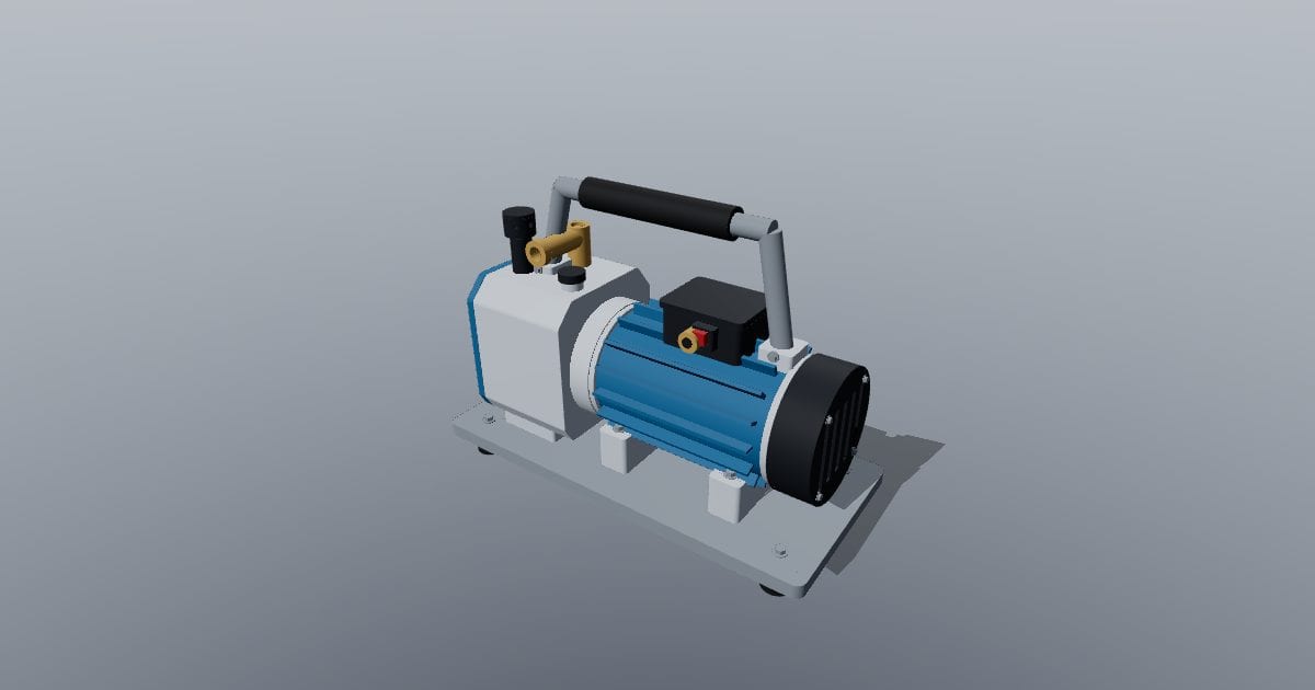 Rotary-vane vacuum pump