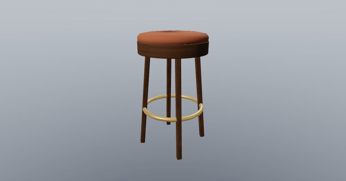 Round bar stool - Original Restaurant Furnishing