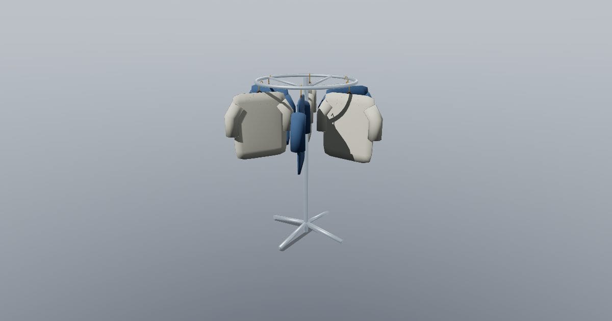 Round clothing rack - Original Retail Fixture
