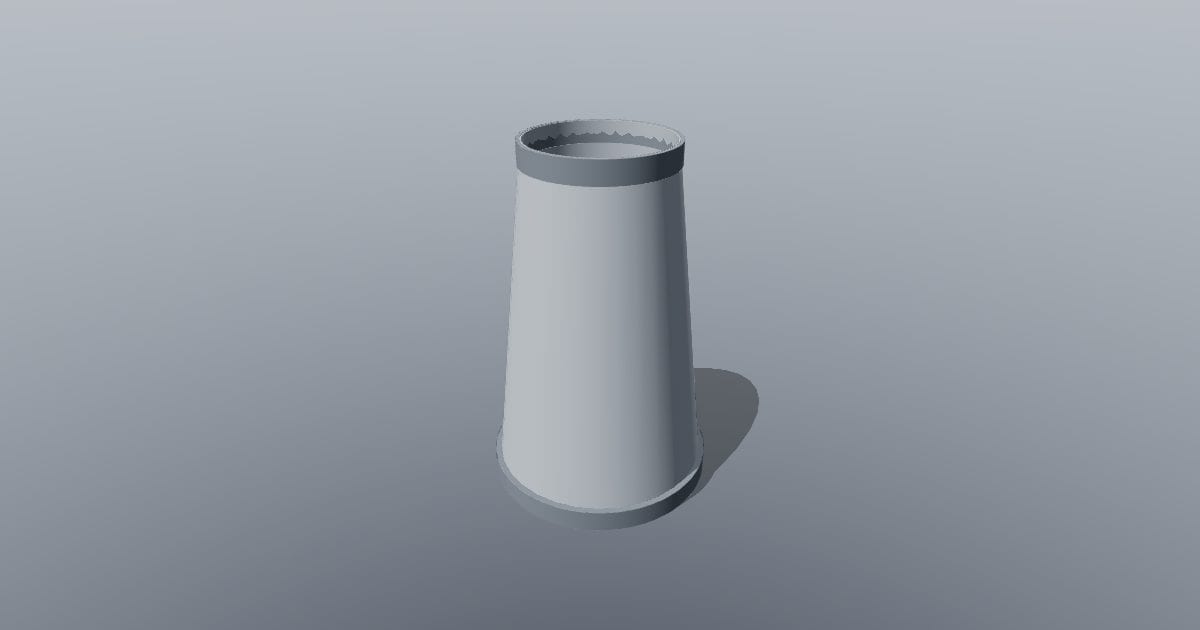 Round duct reducer - Original MEP CAD