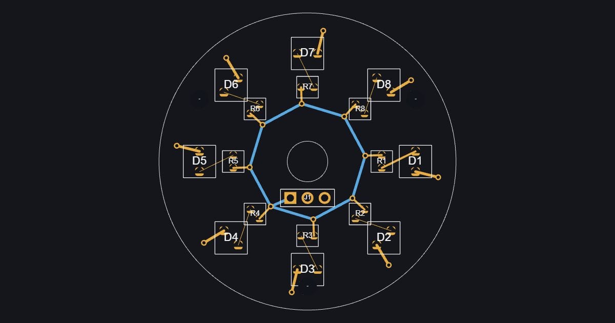 Round LED ring board