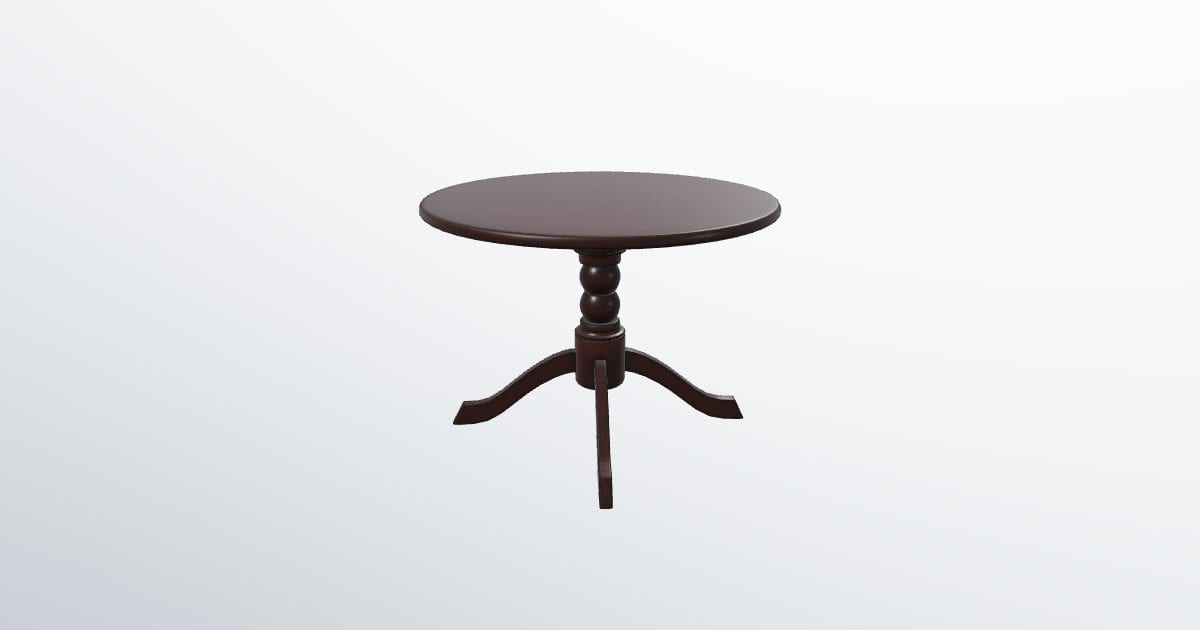 Round pedestal table