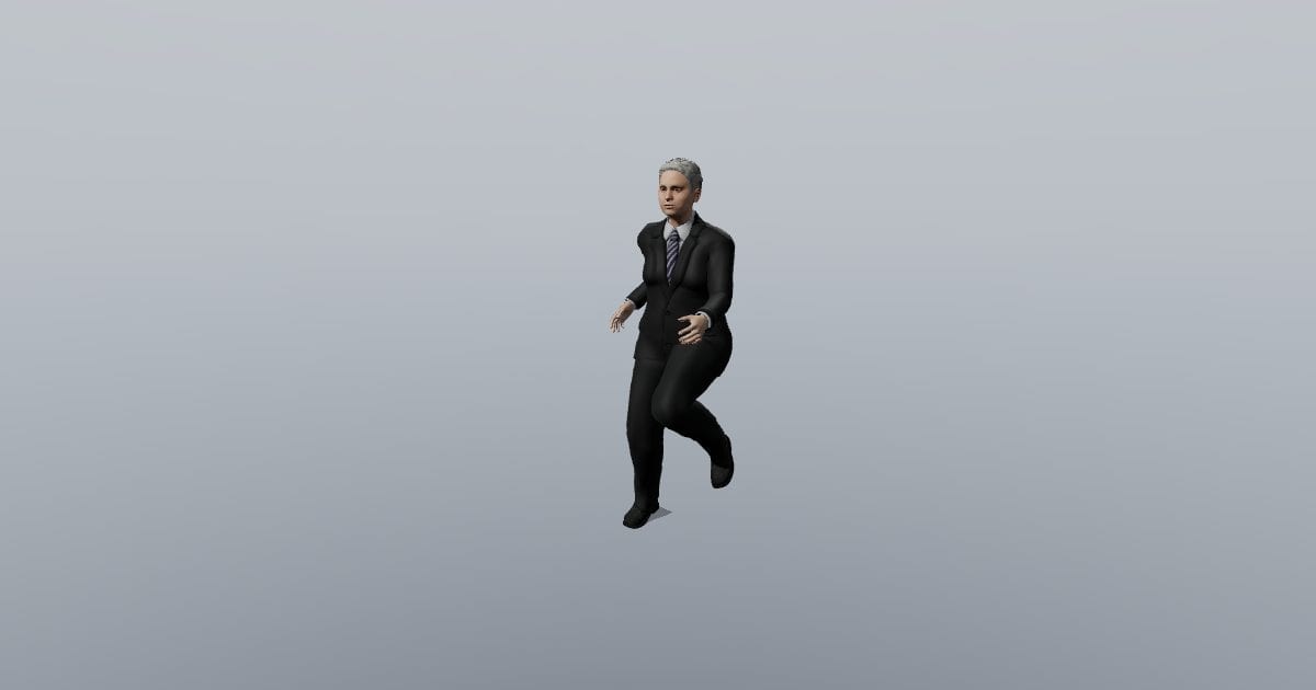 Run - Harper 3D Person, Animated