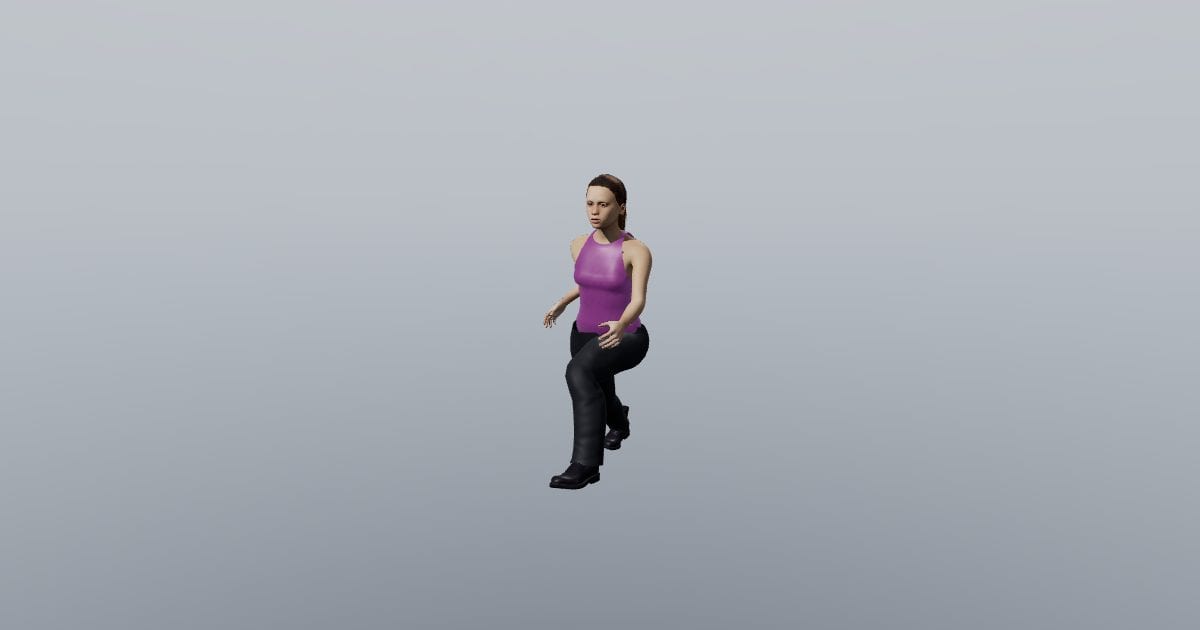 Run - Maya 3D Person, Animated
