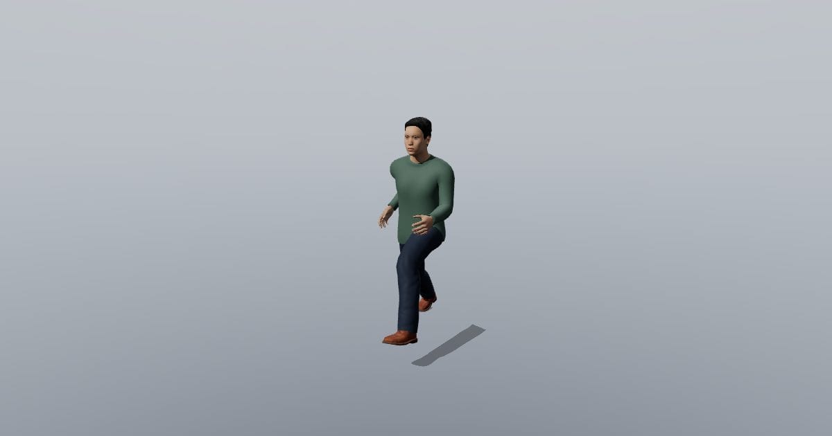Run - Sam 3D Person, Animated
