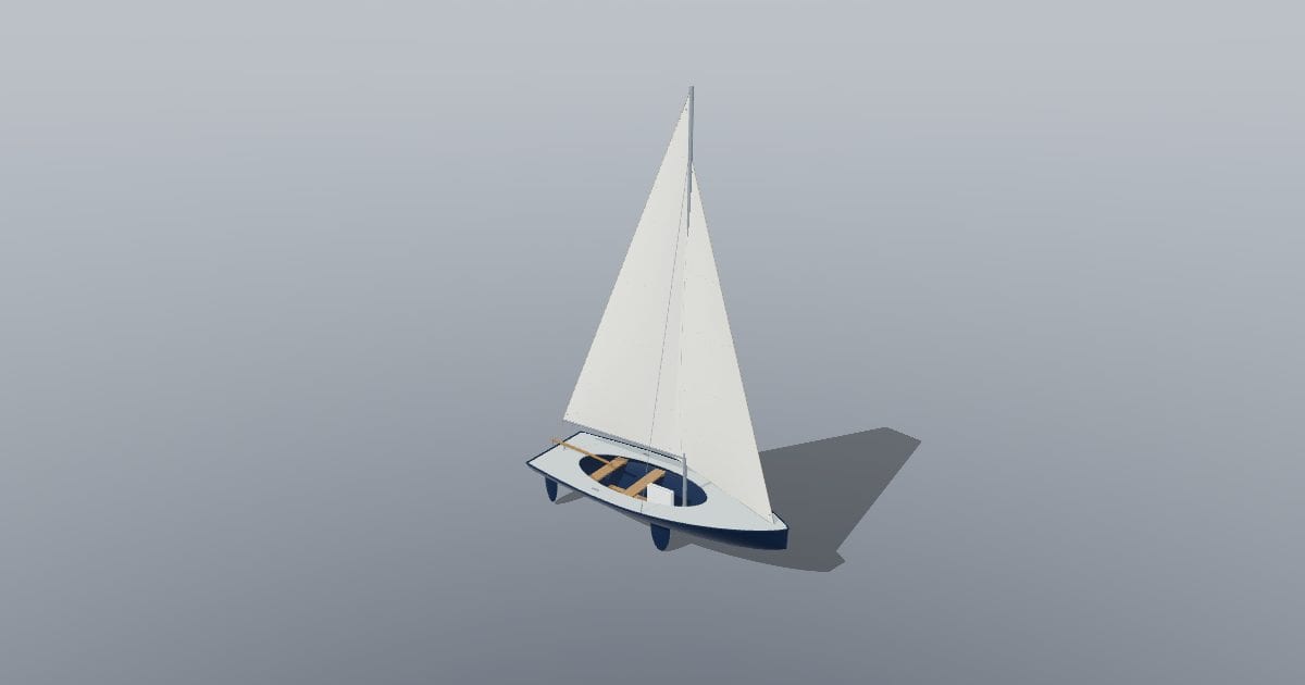 Sailing dinghy, 4.2 m