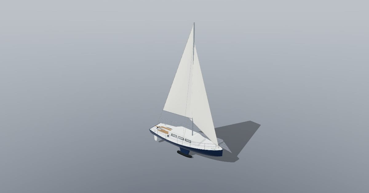 Sailing yacht, 8 m