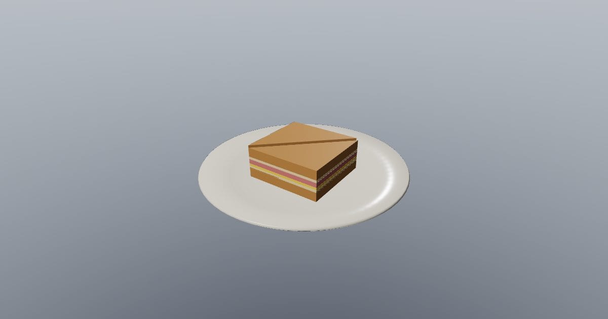 Sandwich plate - Original Tableware and Food Prop
