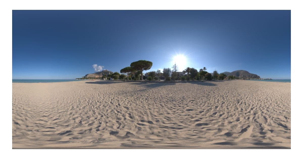 Sandy beach, afternoon (EXR)