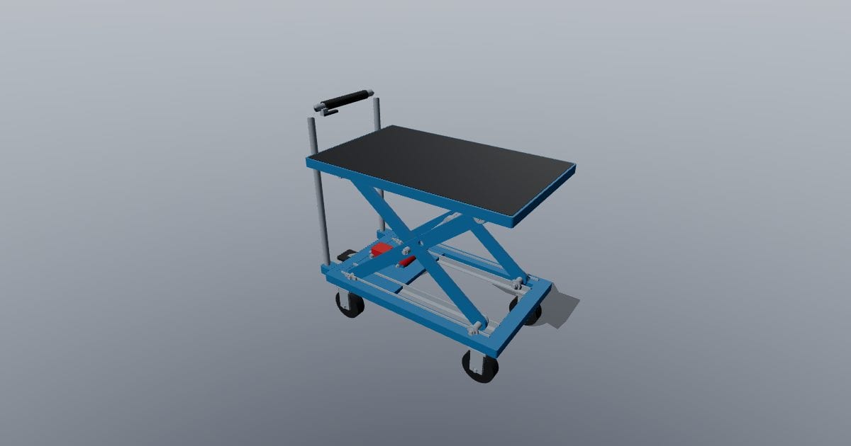Scissor lift table