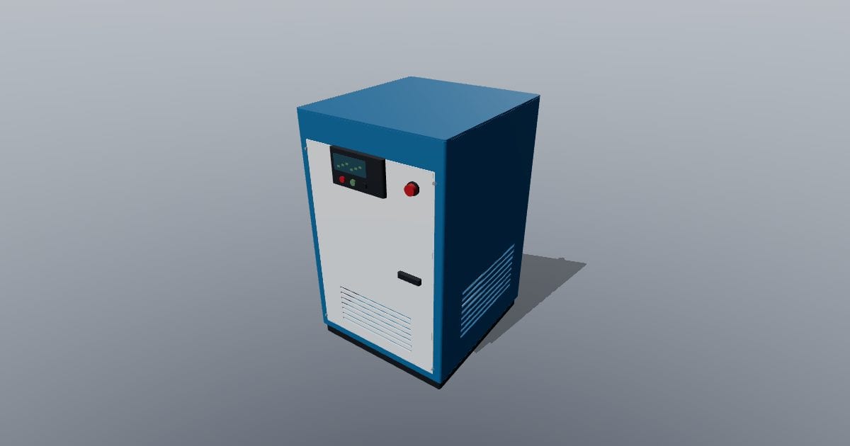 Screw compressor cabinet