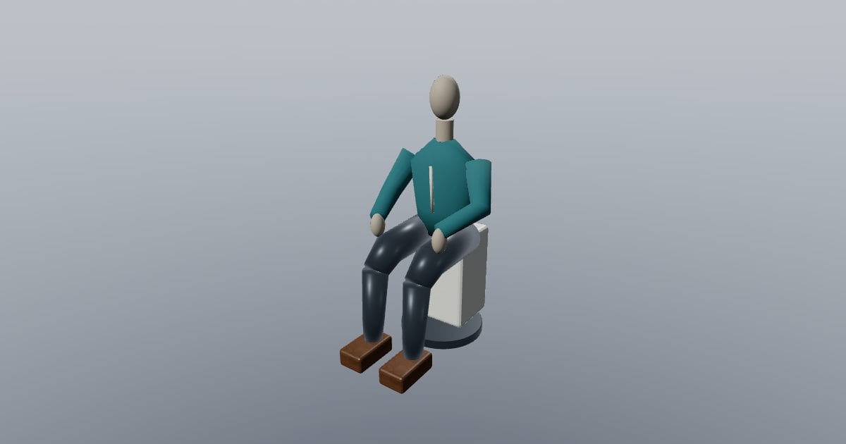 Seated mannequin - Original Retail Fixture