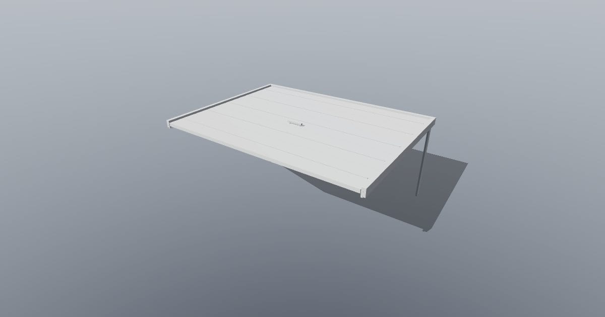Sectional garage door - Original exterior CAD (3MF)