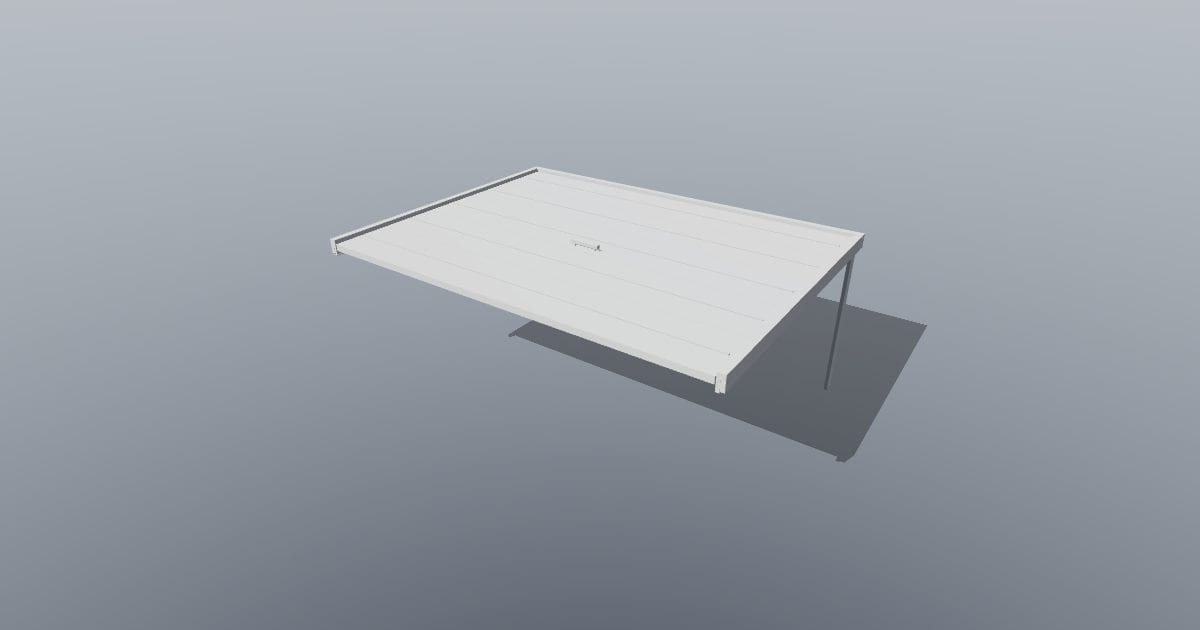 Sectional garage door - Original exterior CAD (Collada DAE)