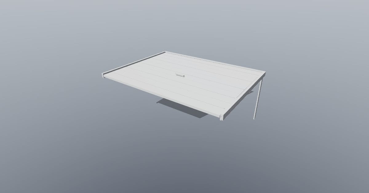 Sectional garage door - Original exterior CAD (IFC)