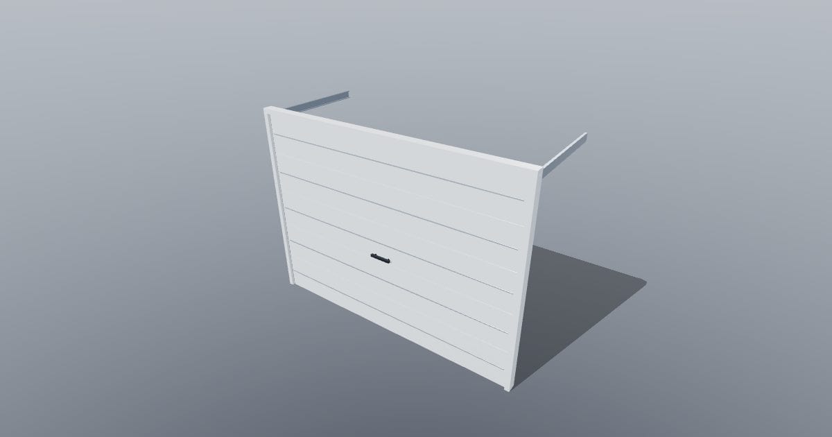Sectional garage door - Original exterior CAD (USDZ)