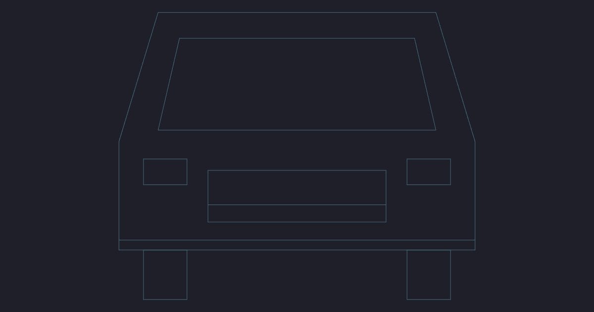 Sedan front - CAD Block