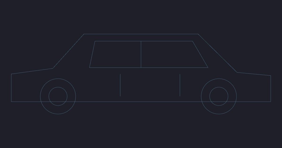 Sedan side - CAD Block