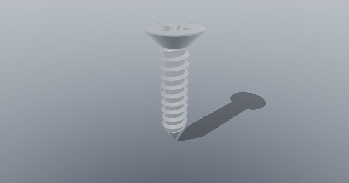 Self-tapping screw, countersunk ST4.2 x 19 (ISO 7050)