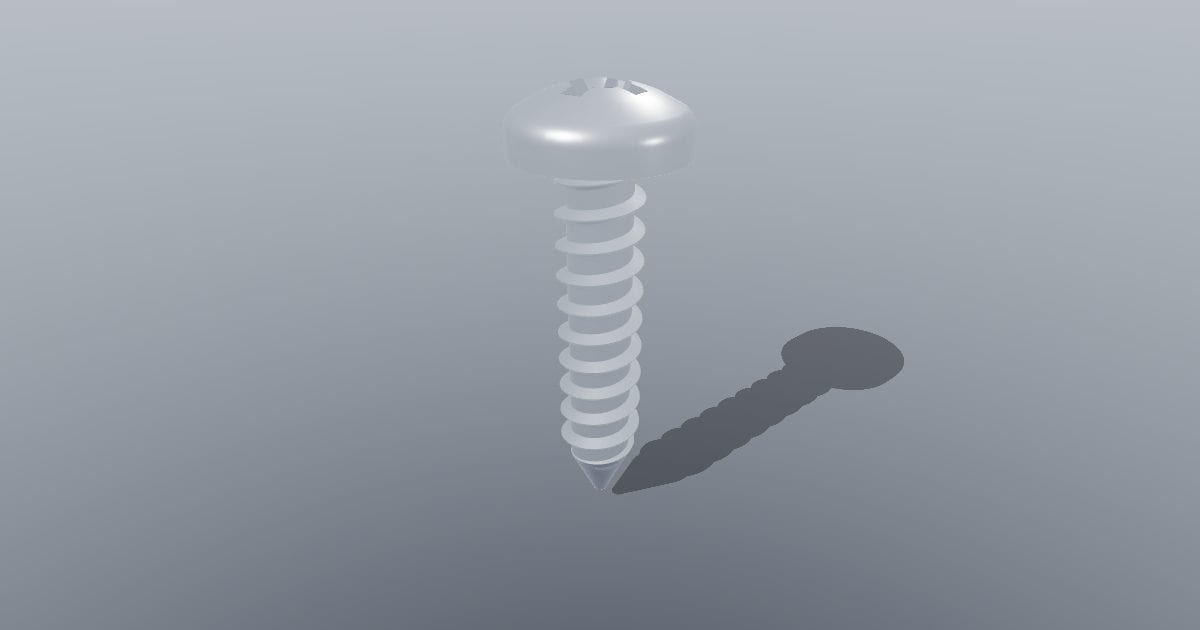 Self-tapping screw, pan head ST3.5 x 16 (ISO 7049)
