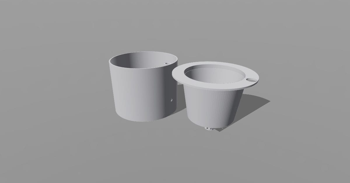 Self-watering planter separate parts
