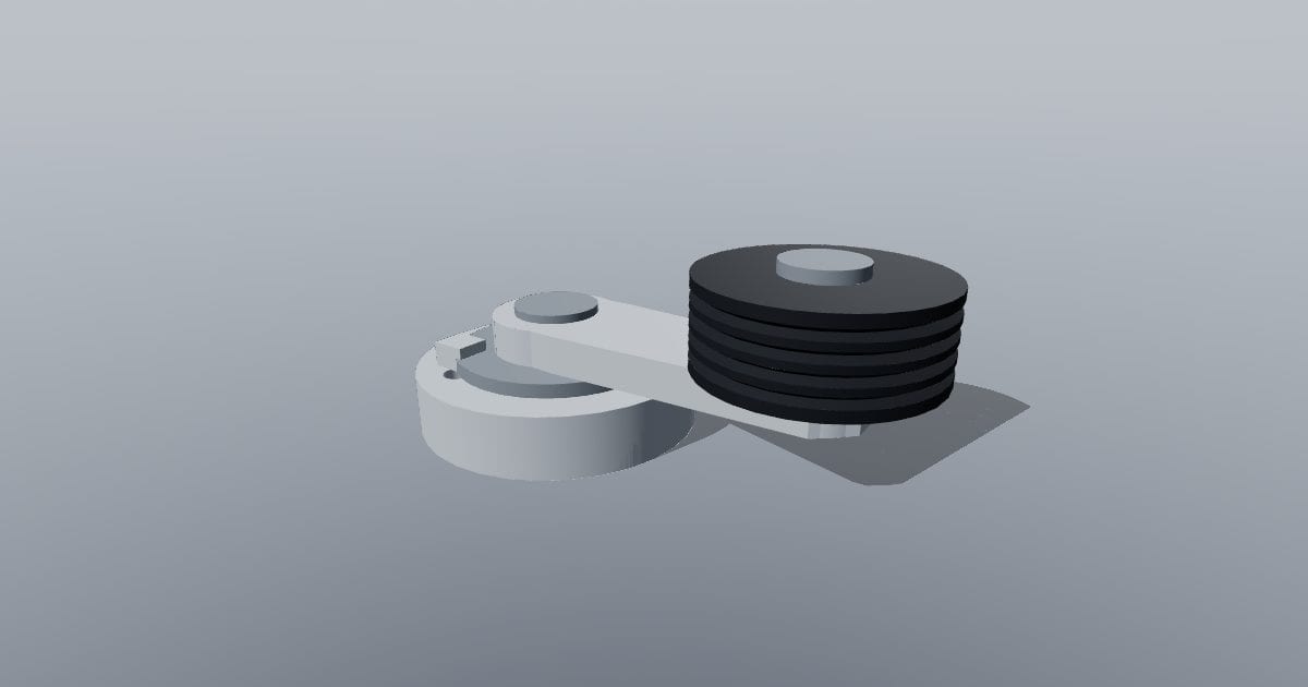 Serpentine belt spring tensioner