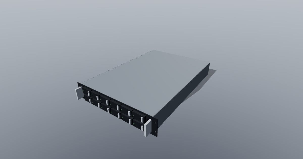 Server 2u - Original MEP CAD