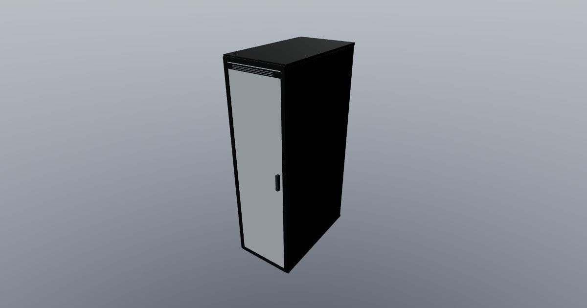 Server rack 42u - Original MEP CAD (X3D)