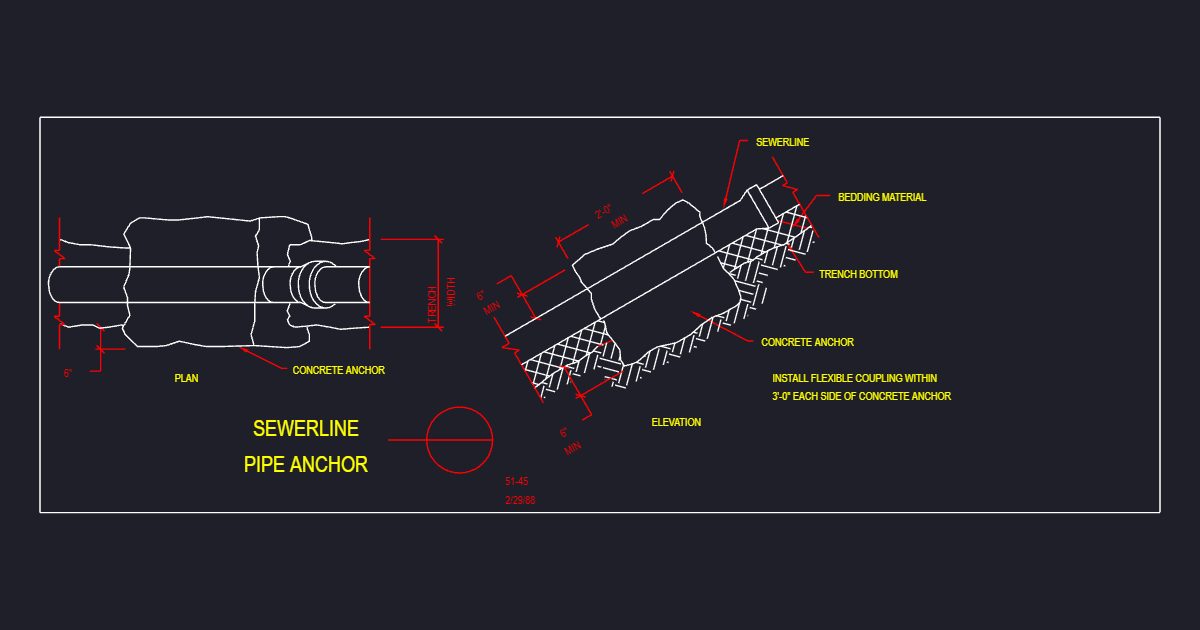 Sewer Line Pipe Anchor (USFS 51_45)