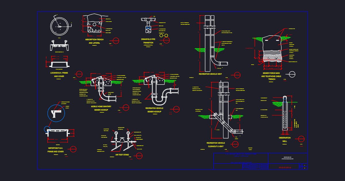 Sewer Lines Appurtenances Nos. 51-61 (USFS C0001200)
