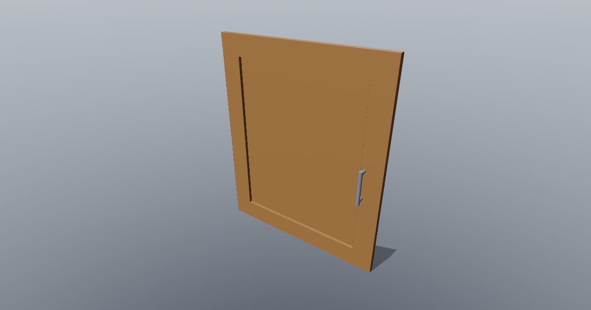 Shaker cabinet door 596 mm