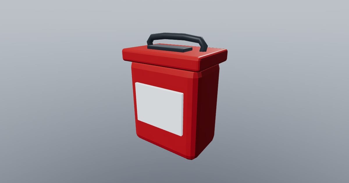 Sharps disposal container