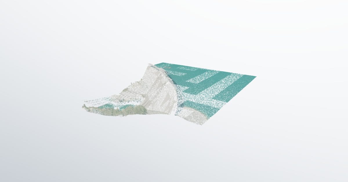 Shasta Dam, aerial LiDAR (XYZ)
