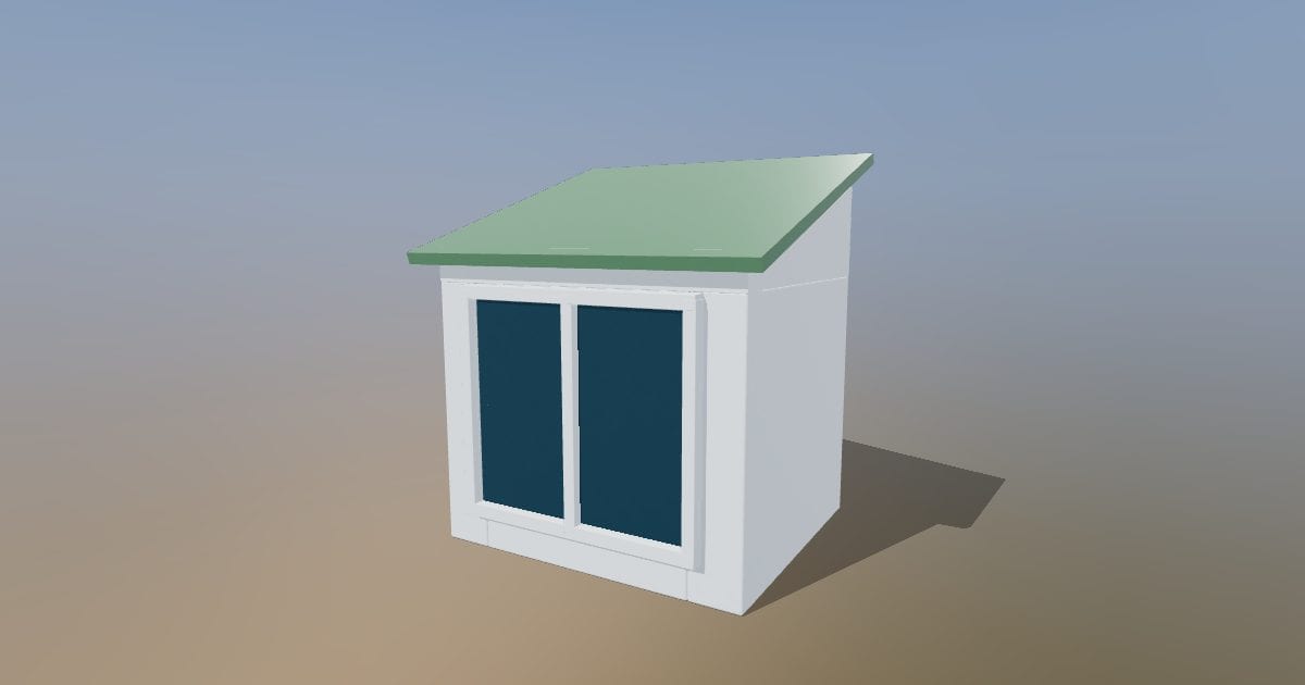 Shed dormer - Original exterior model