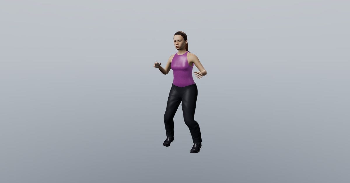 Shoulder rolls - Dancing 3D Person, Animated