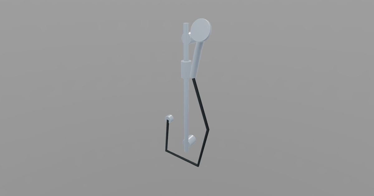 Shower Rail - Hand Shower on Rail