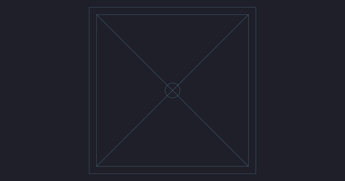 Shower tray plan - Plumbing and HVAC CAD Symbol