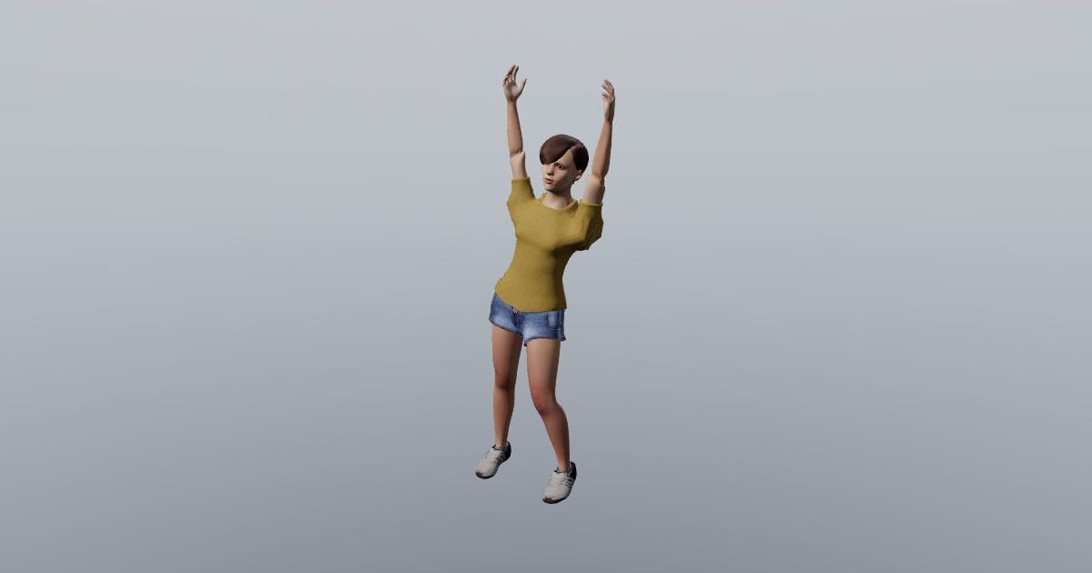 Side stretch left - 3D Person, Stretching