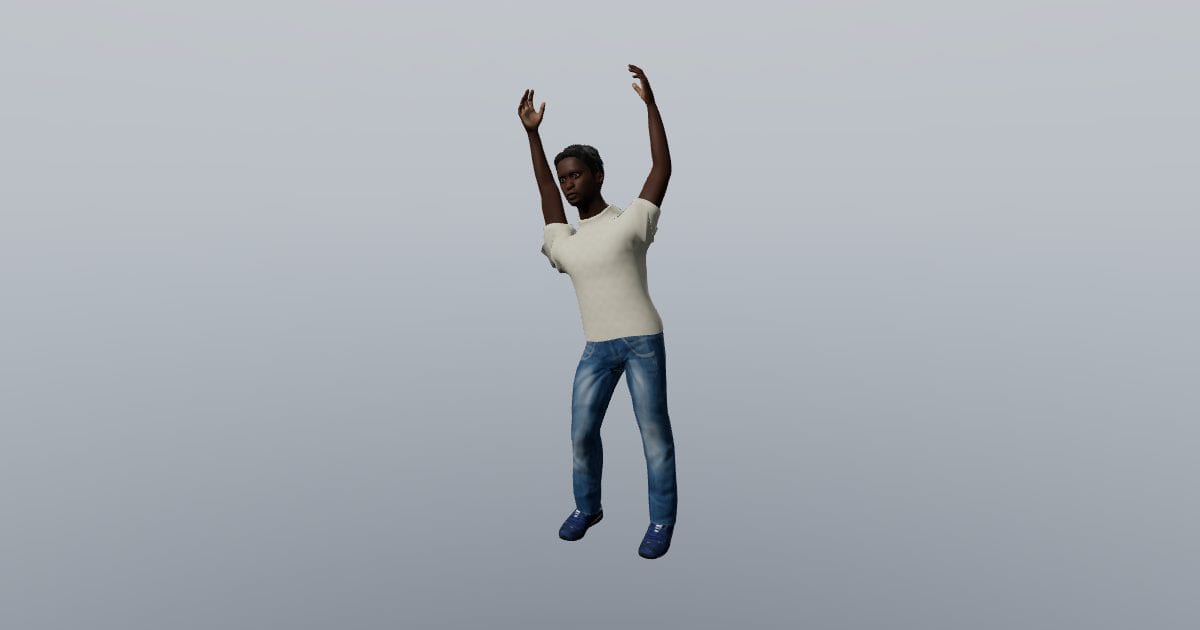 Side stretch right - 3D Person, Stretching