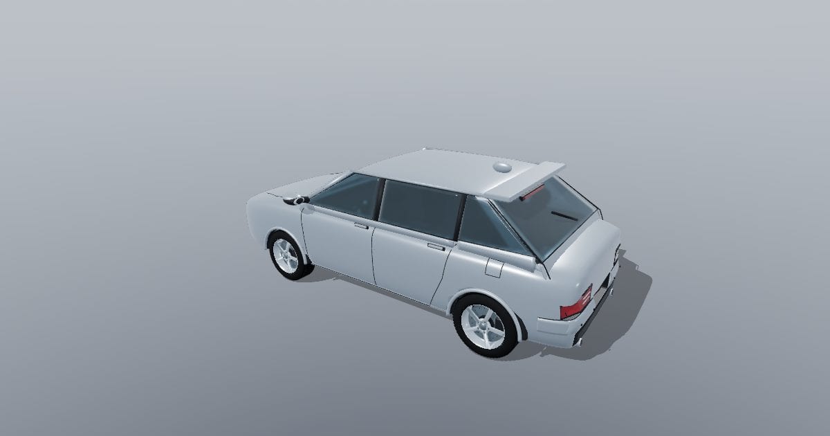 Silver five-door compact hatchback