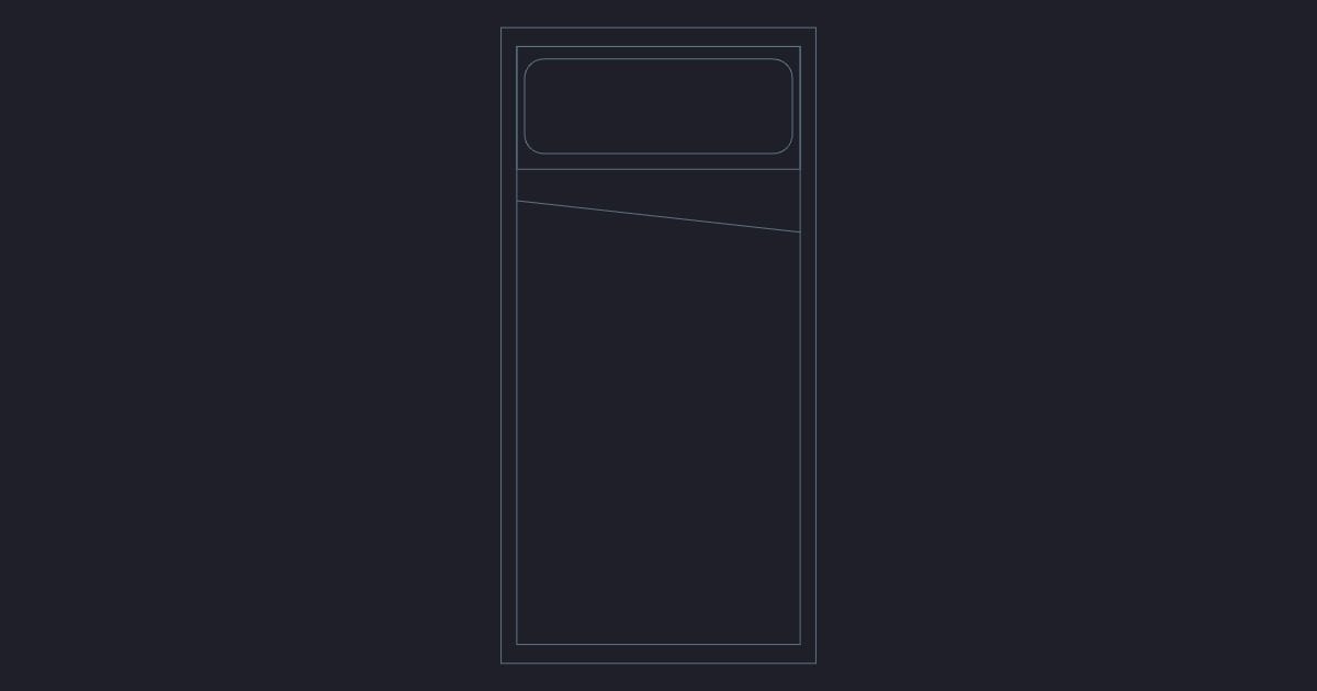 Single bed plan - CAD Block