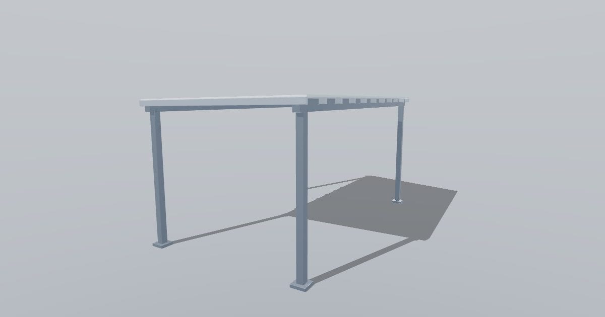 Single carport - Original exterior model