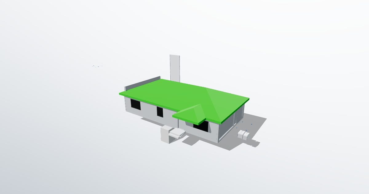 Single-family house A, architectural model
