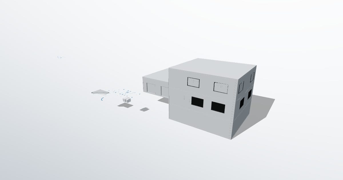 Single-family house F, architectural model