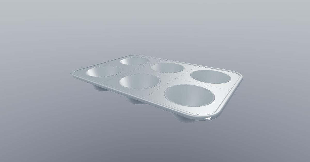 Six Cup Tin - Bakeware