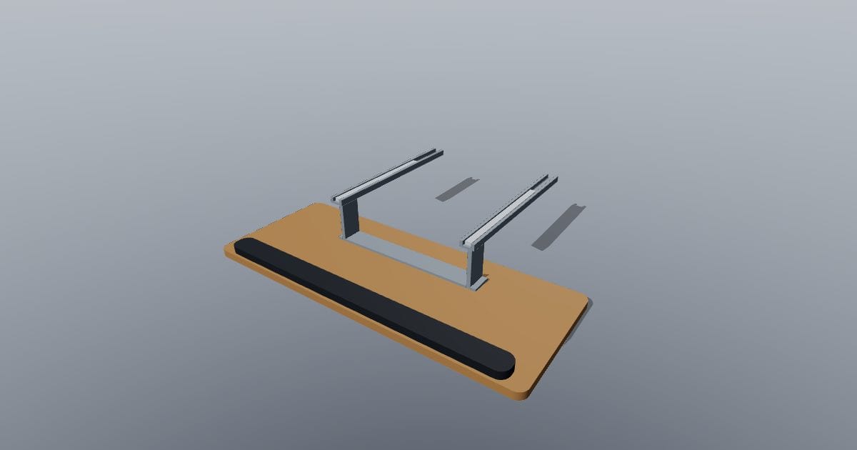 Sliding ergonomic keyboard tray