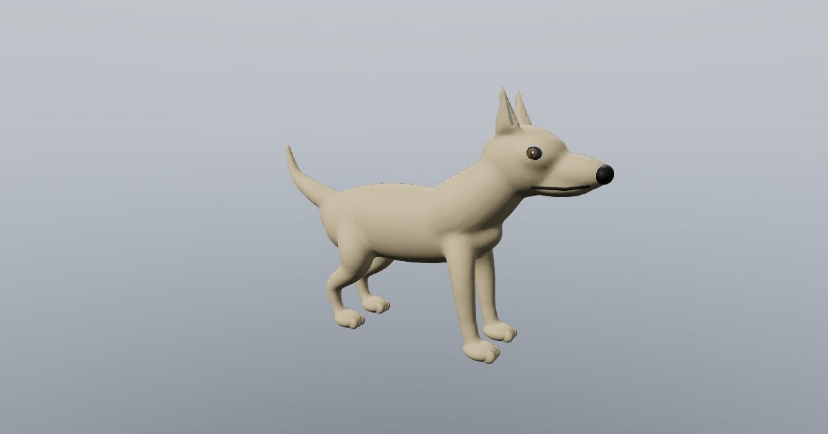 Small dog standing