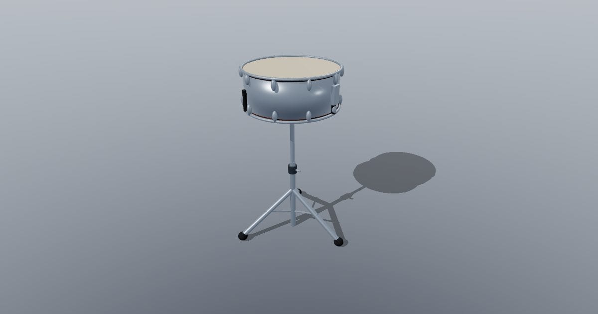 Snare drum with stand